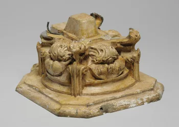 Una de las 9 maquetas para la chimenea de Sam Wilson, c.1908-14 (yeso y goma laca)