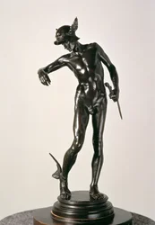 Perseo Armándose, fundido en 1910 (bronce)