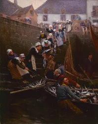 Desembarco del atún en Concarneau