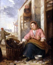 Vendedora de pescado de Newhaven