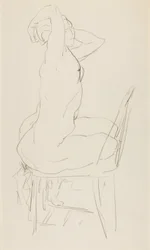 Desnudo sentado