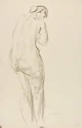Desnudo de pie