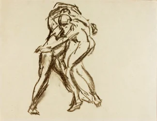 Dos figuras en acción