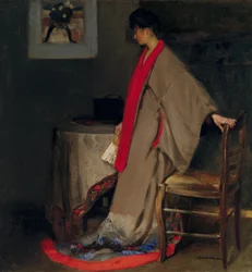 Joven mujer en kimono, c.1901
