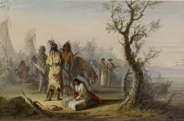 Un campamento indio