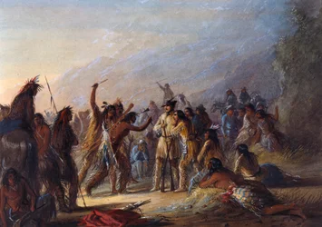 Ataque de indios crow