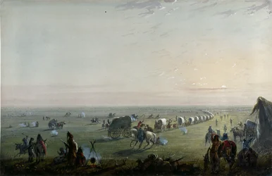 Levantando el campamento al amanecer