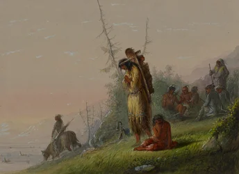 Campamento de indígenas