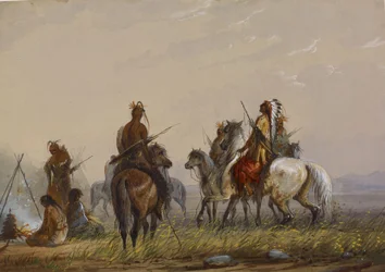 Expedición para capturar caballos salvajes - Sioux