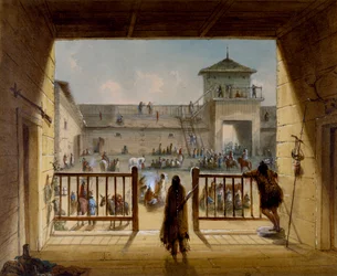 Interior de Fort Laramie