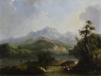 Paisaje de las Montañas Rocosas, cordillera de Wind River