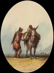 Root Diggers, c.1837 (acuarela y gouache sobre papel)