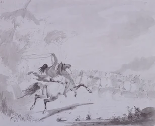 Lanzando el lazo, c.1837