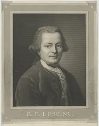 Retrato de Gotthold Ephraim Lessing 1729-1781, c. 1840