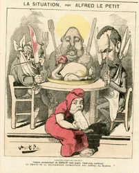 Portada de "Le Grelot", número 47, satírico en colores