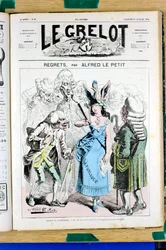 Portada de "Le Grelot", número 67, Satírico en Colores