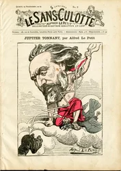 Portada de “The Sans-Panties”, número 2, Satírico en colores