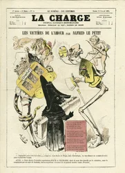 Ilustración de Alfred Le Petit (1841-1909) para la Portada de La Charge (1870), No. 14