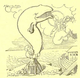 Ilustración de Alfred Le Petit (1841-1909) en Gros-Jean y su cura