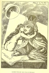 Ilustración de Alfred Le Pete (1841-1909) en Gros-Jean y su parroquia