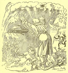 Ilustración de Alfred Le Petit (1841-1909) en Gros-Jean et son cure