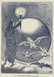 Ilustración de Alfred Le Petit (1841-1909) en Gros-Jean et son cure