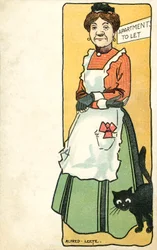 Casera y su gato mascota