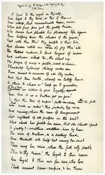 Manuscrito original del Epílogo a los Idilios del Rey, c1872