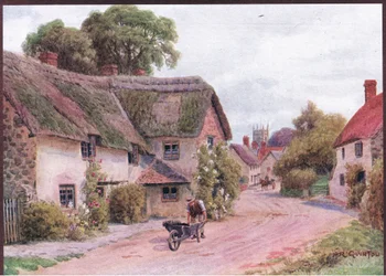 Carhampton, Somerset, de Las Cabañas y la Vida en el Pueblo de la Inglaterra Rural publicado por Dent & Sons Limited