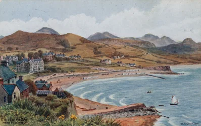 Bahía de Criccieth desde el castillo