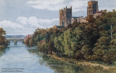 Catedral de Durham, desde el puente Prebends