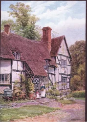 Havington, cerca de Evesham, Worcester, de Las Cabañas y la Vida Rural de Inglaterra publicado por Dent & Sons Limited