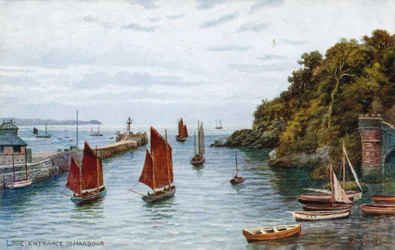 Looe, entrada al puerto