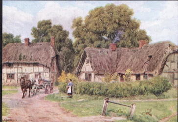 West Hagbourne, Berkshire, de The Cottages and the Village Life of Rural England publicado por Dent & Sons Limited, 1912