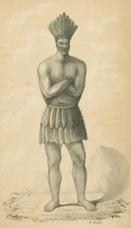 Un indio vestido con el "tobet