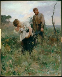 Éxodo (pintura sobre lienzo)