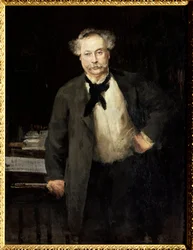 Retrato de Alexandre Dumas Jr. (1824-1895), escritor francés