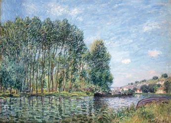 Una curva en el río Loing en Moret. Primavera, 1886