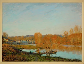 Otoño: orillas del Sena cerca de Bougival (óleo sobre lienzo)