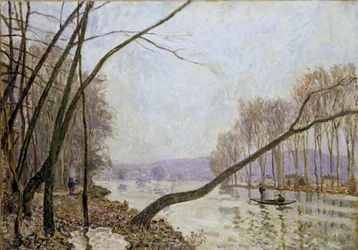 Orilla del Sena en otoño