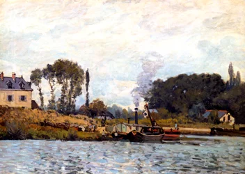 Barcos en el canal, 1873