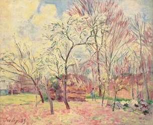 Primer Día de Primavera en Moret, 1889