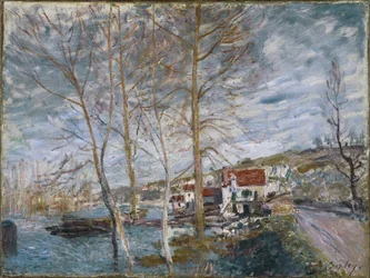 Inundación en Moret, 1879