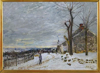 Nieve en Veneux-Nadon, c.1880 (pintura sobre lienzo)