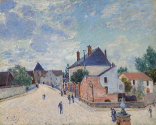 Calle en Moret, c. 1890