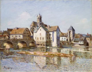 El puente en Moret, 1892