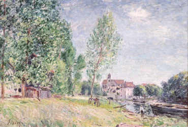 El patio del constructor en Matrat, Moret-sur-Loing