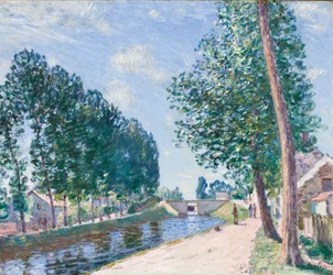 El canal de Loing en Moiret, c.1892