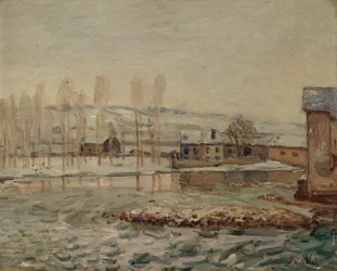 Los molinos en Moret, 1890