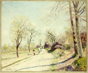El camino de Veneux a Moret en un día de primavera, 1886